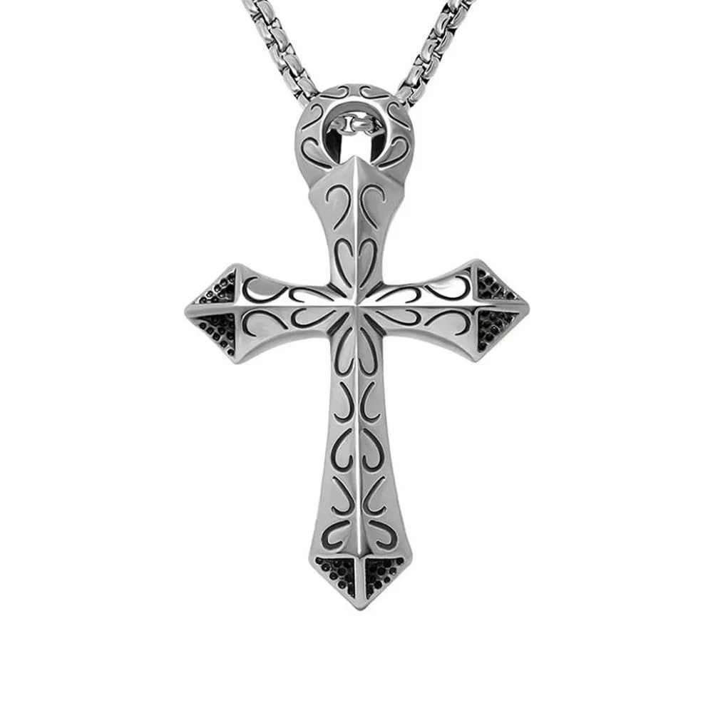 ❤️Surgical Foundry cross Pendant necklace for women/men, N90201P171